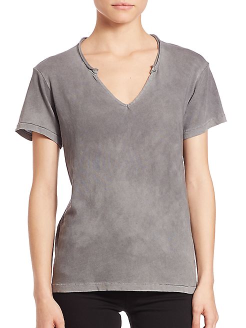 Cotton Citizen - Supima Cotton Marbella V-Neck Top