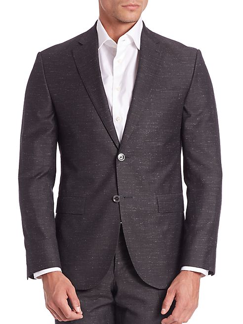 Saks Fifth Avenue Collection - Modern Woven Textured Sportcoat