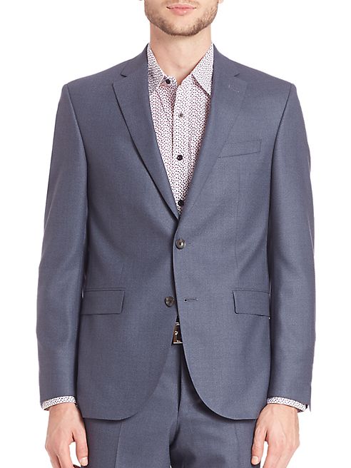 Saks Fifth Avenue Collection - Modern Single-Breasted Wool Blazer