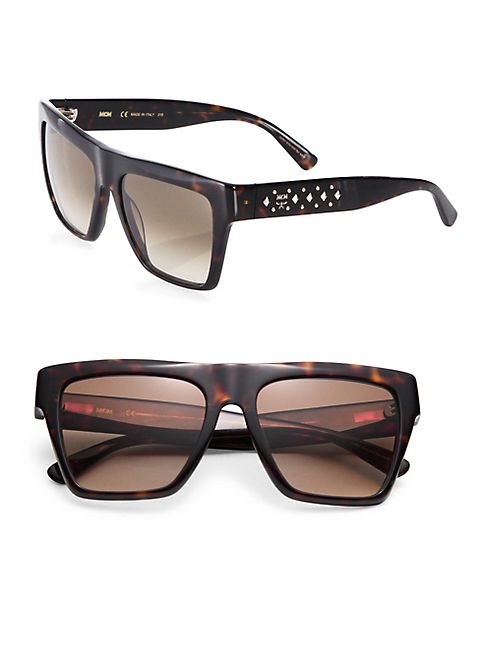 MCM - 55MM Studded Navigator Sunglasses