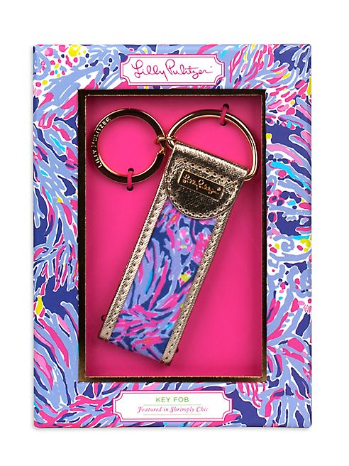 Lilly Pulitzer - Leatherette Accented Canvas Key Fob