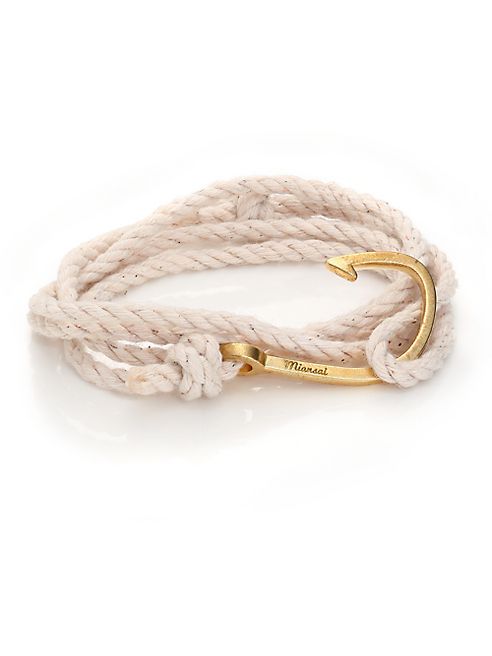 Miansai - Brass Hook Rope Bracelet