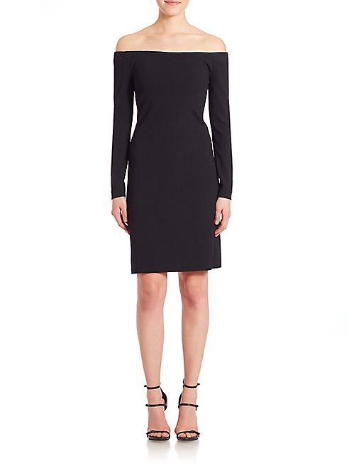 Tibi - Crepe Off-The-Shoulder Dress