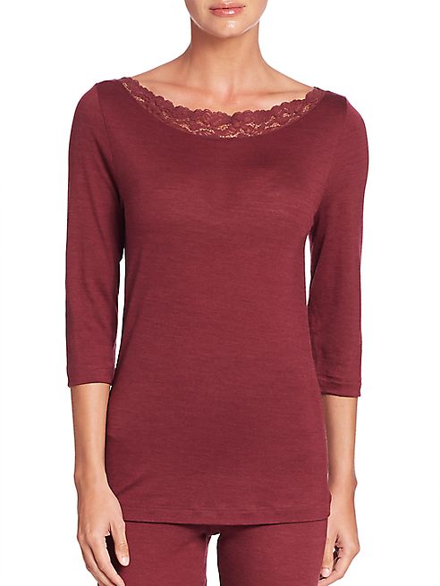 Hanro - Chiara Three-Quarter Sleeve Top