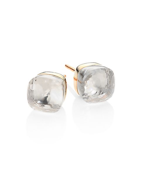 Pomellato - Topaz, 18K Rose & White Gold Stud Earrings