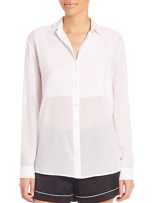 ATM Anthony Thomas Melillo - Square Bib Boyfriend Shirt