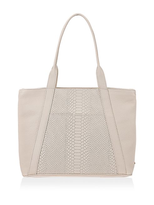 GiGi New York - Embossed Pebble Grain Leather Tote