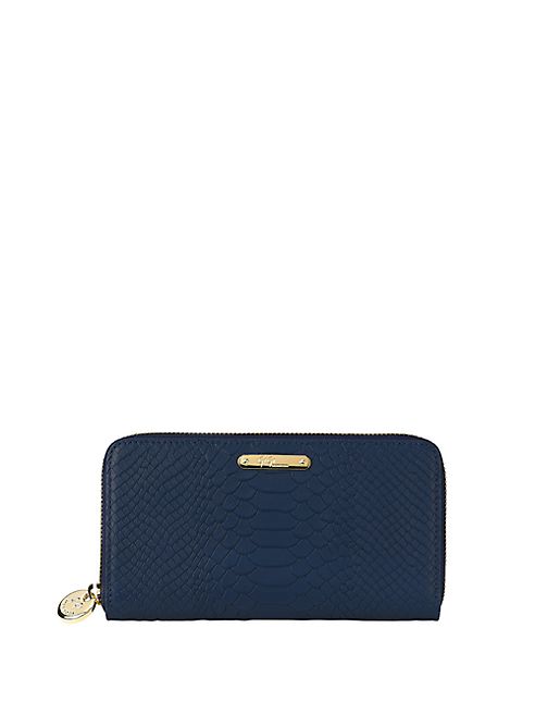 GiGi New York - Full-Grain Embossed Python Leather Wallet