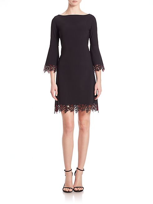 La Petite Robe di Chiara Boni - Idril Lace-Trimmed Bell-Sleeve Dress