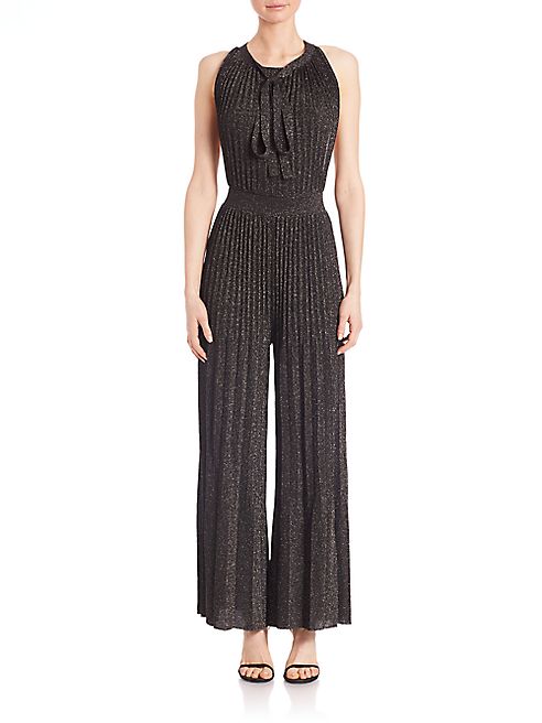 M Missoni - Plissé Tie-Neck Jumpsuit