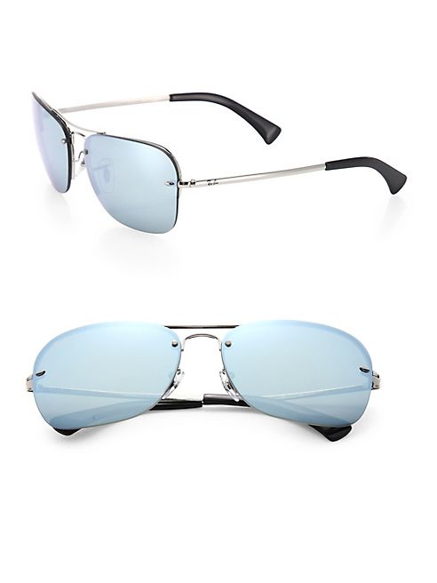 Ray-Ban - 61mm Mirrored Caravan Sunglasses