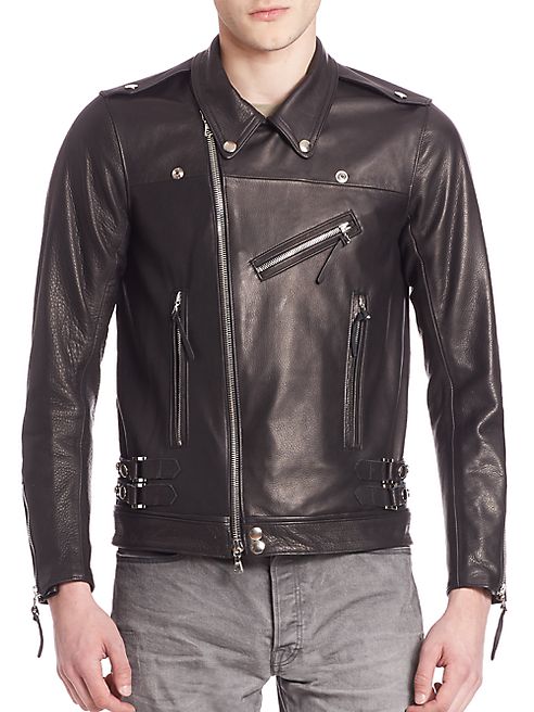 John Elliott - Italian Leather Riders Jacket