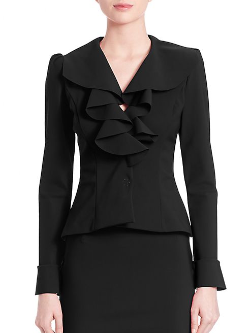 La Petite Robe di Chiara Boni - Mabelle Ruffle Front Jacket