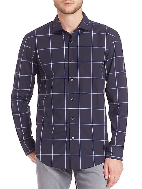 HUGO BOSS - Colored Ground Check Shirt