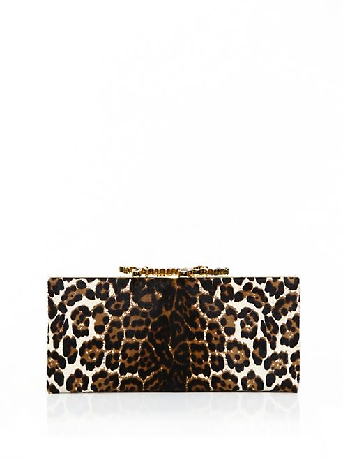 Jimmy Choo - Celeste Leopard-Print Pony Hair Clutch