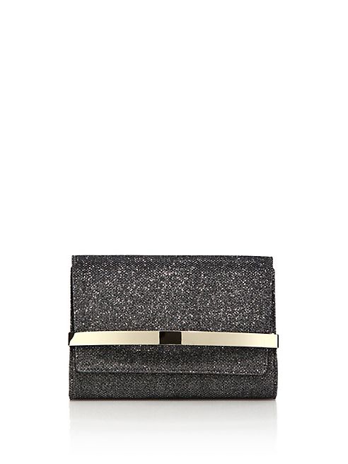 Jimmy Choo - Lame Glitter & Metal Clutch