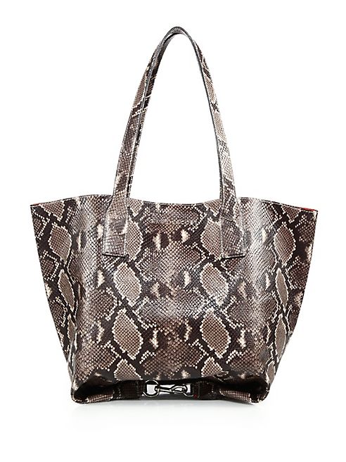 Marc Jacobs - Wingman Snake-Embossed Leather Tote