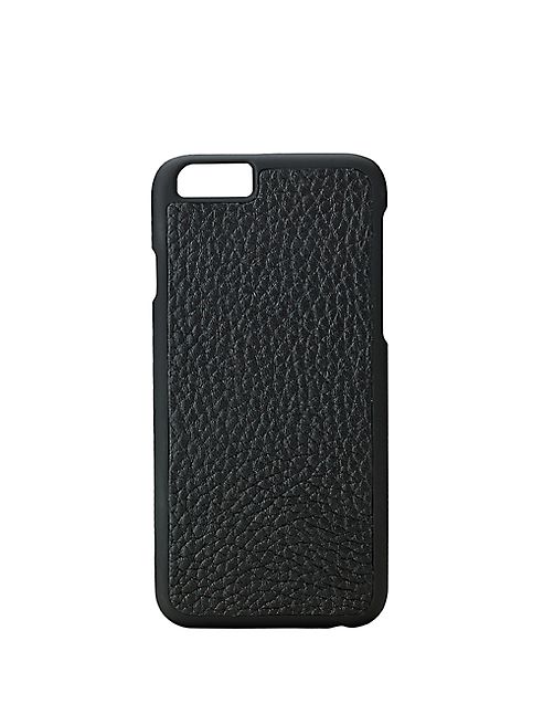 GiGi New York - Personalized Pebble Grain Leather IPhone Case