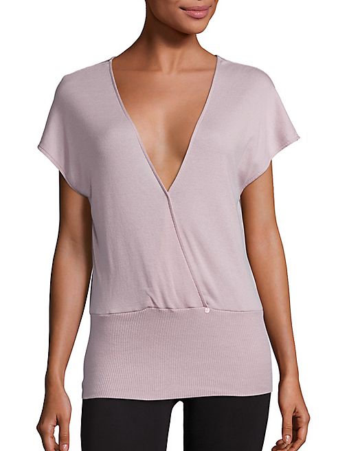 Hanro - Cotton & Cashmere Blend Wrap Top