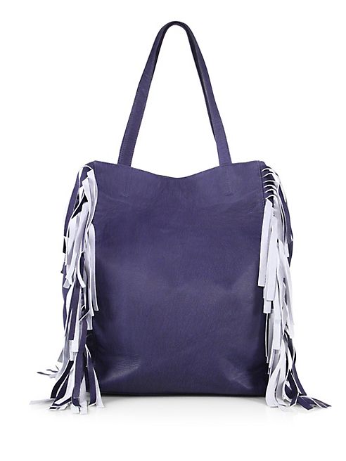 MR. - Mr. Thomas Fringed Leather Tote