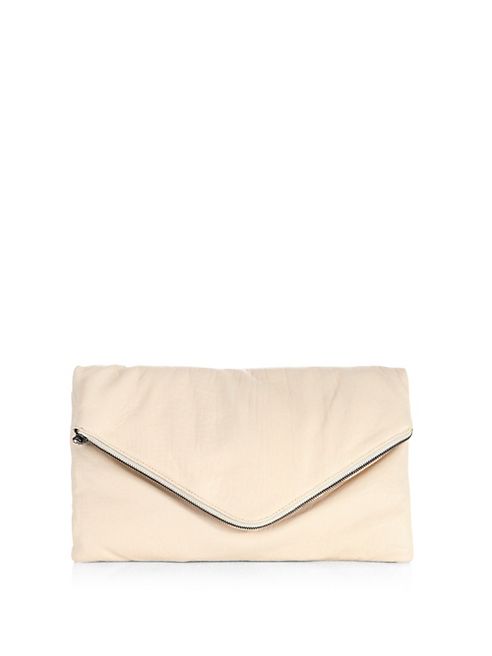 MR. - Mr. Taylor Leather Envelope Zip Clutch