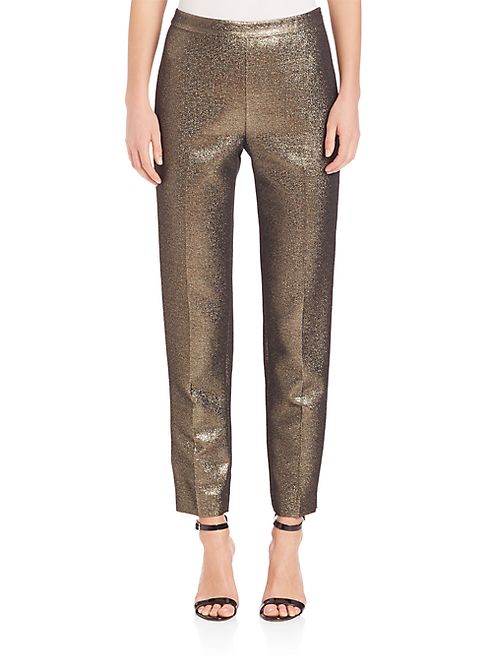 St. John - Flat Front Cropped Pants