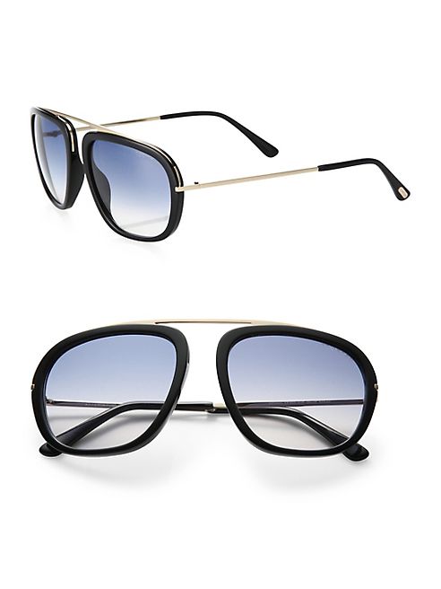 Tom Ford Eyewear - Johnson 57MM Aviator Sunglasses