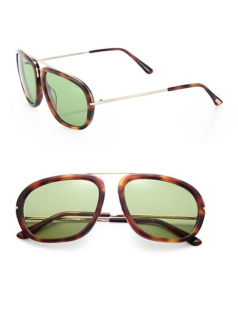 Tom Ford Eyewear - 57mm Johnson Metal Sunglasses