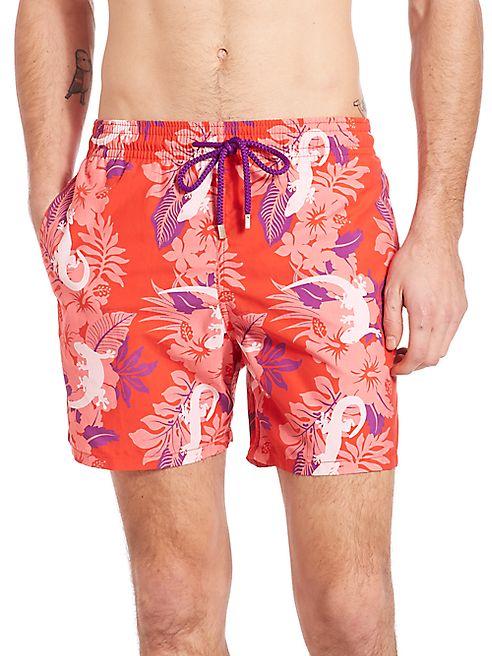 Vilebrequin - Moorea Gecko-Print Swim Trunks