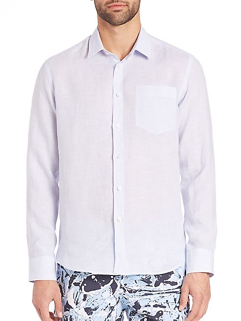 Vilebrequin - Micro Striped Linen Shirt