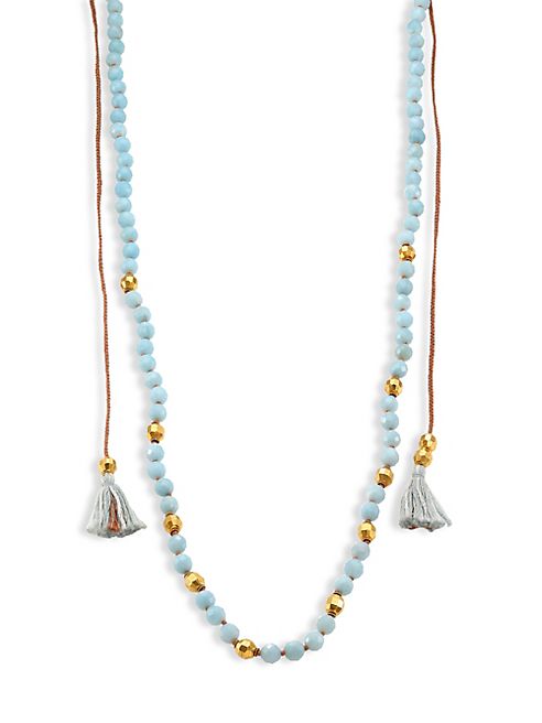 Chan Luu - Tasseled Amazonite Long Necklace