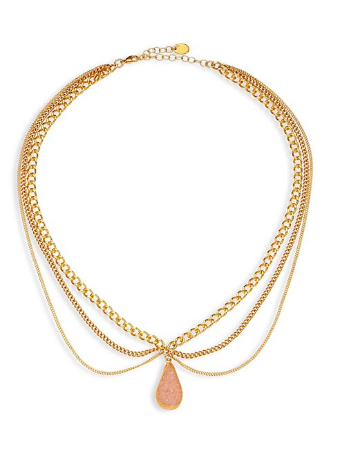 Chan Luu - Layered Chain & Agate Necklace