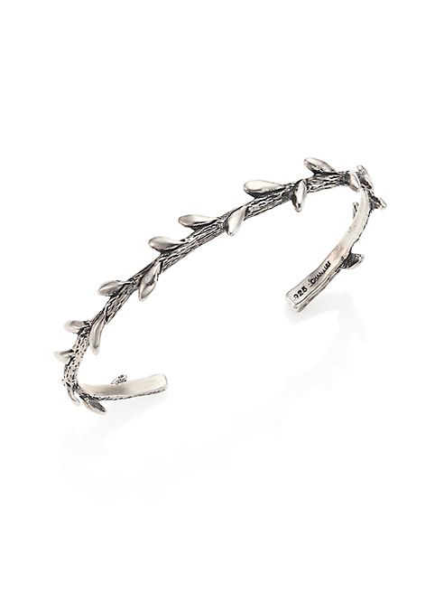 Chan Luu - Sterling Silver Leaf Cuff Bracelet