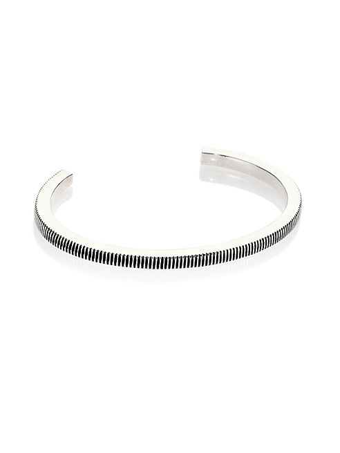 King Baby Studio - Sterling Silver Coin Engraved Cuff