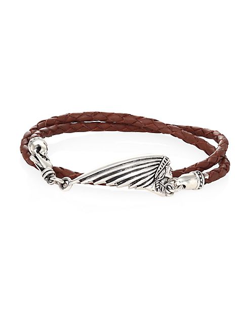 King Baby Studio - Sterling Silver & Leather Bracelet