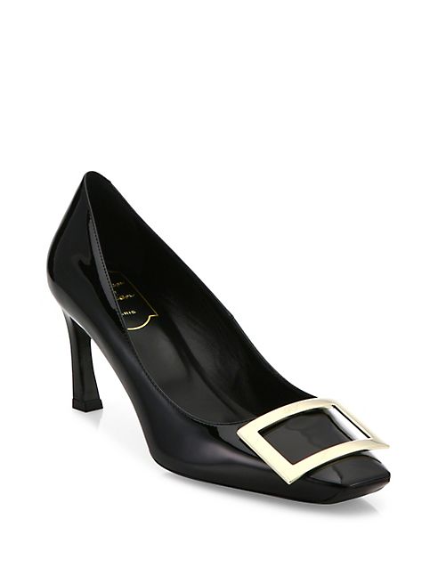 Roger Vivier - Decollete Trompette Patent Leather Pumps