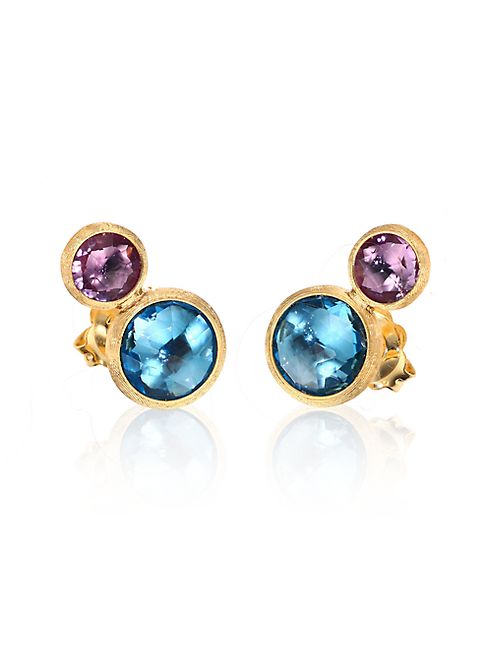 Marco Bicego - Jaipur Topaz, Amethyst & 18K Yellow Gold Ear Climbers