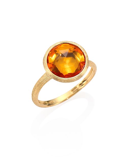 Marco Bicego - Citrine & 18K Yellow Gold Medium Stackable Ring