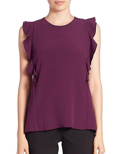 Carven - Ruffled Sleeveless Top