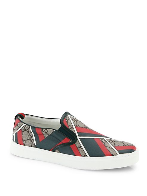 Gucci - Dublin Chevron Slip-On Sneakers