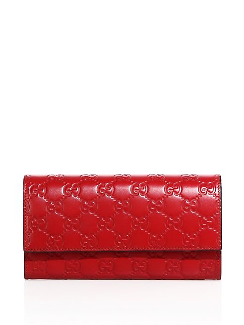 Gucci - Linea GG Leather Flap Wallet