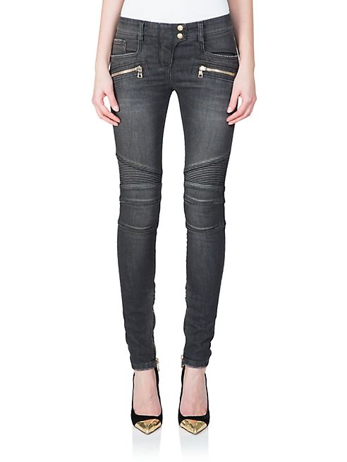 Balmain - Moto Jeans