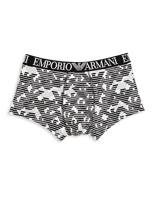 Emporio Armani - Camo Eagle Stretch Cotton Trunk