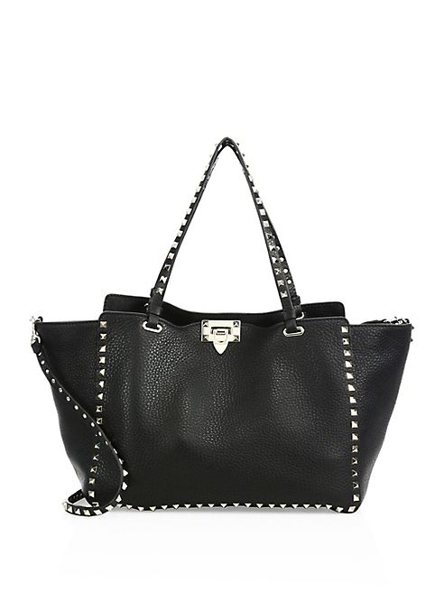 Valentino - Rockstud Medium Leather Tote