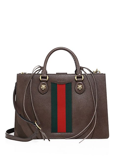 Gucci - Animalier Leather Top Handle Bag