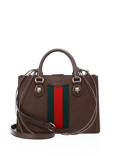 Gucci - Animalier Leather Top Handle Bag