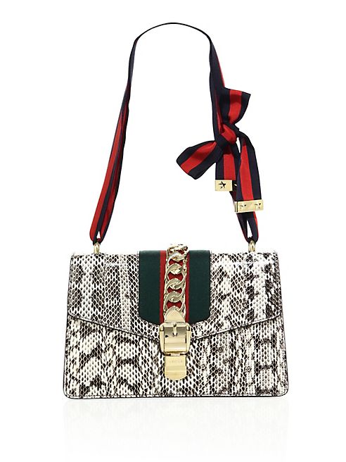 Gucci - Sylvie Snake Shoulder Bag