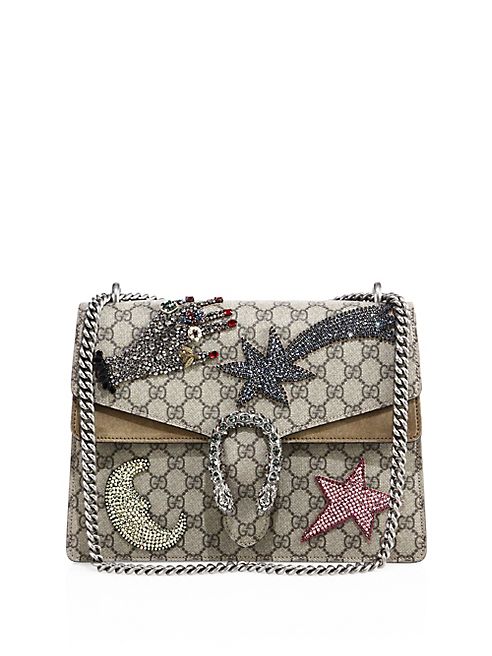 Gucci - Dionysus Medium GG Supreme Sequin-Embroidered Shooting Star Bag