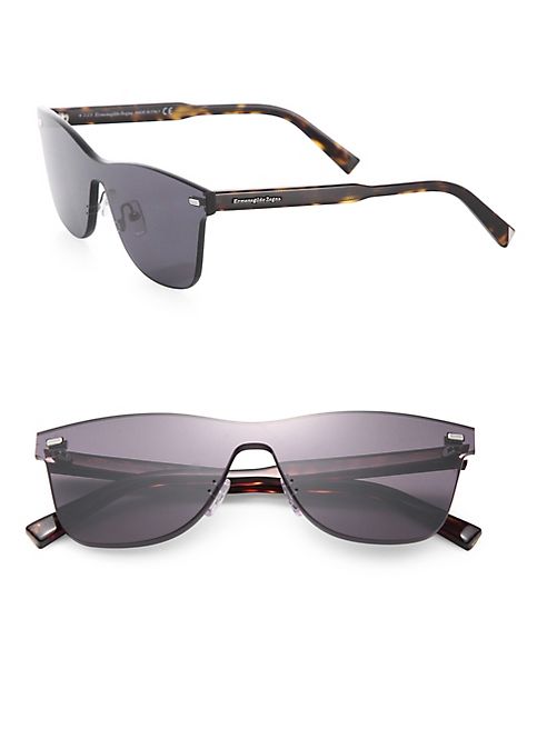 Ermenegildo Zegna - 43MM Shield Sunglasses