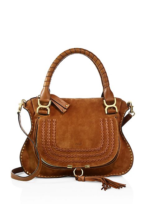 Chloé - Marcie Medium Double Carry Suede Bag